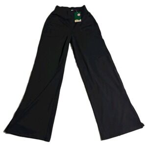 Halara DayStretch Crossover Flare Yoga Pants Black XS NWT High Waisted Pockets